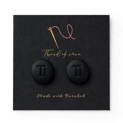 2-Pack Premium Non-Snag Hijab Magnets- Matte Black